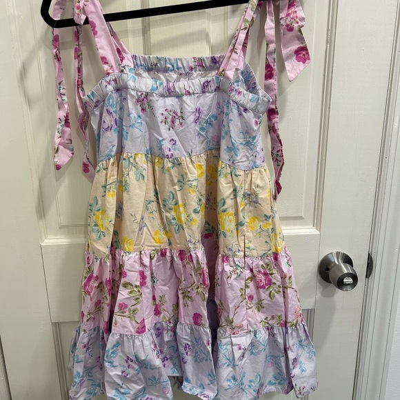 Tiered floral dress love shack fancy free people - Picture 5 of 6